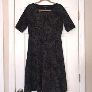 Land’s End Black/Gray Dress- Size 10/12 NEVER WORN